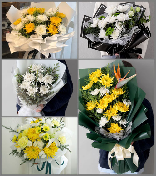 广东韶关市南雄市南亩镇鱼鲜村白事花束代送